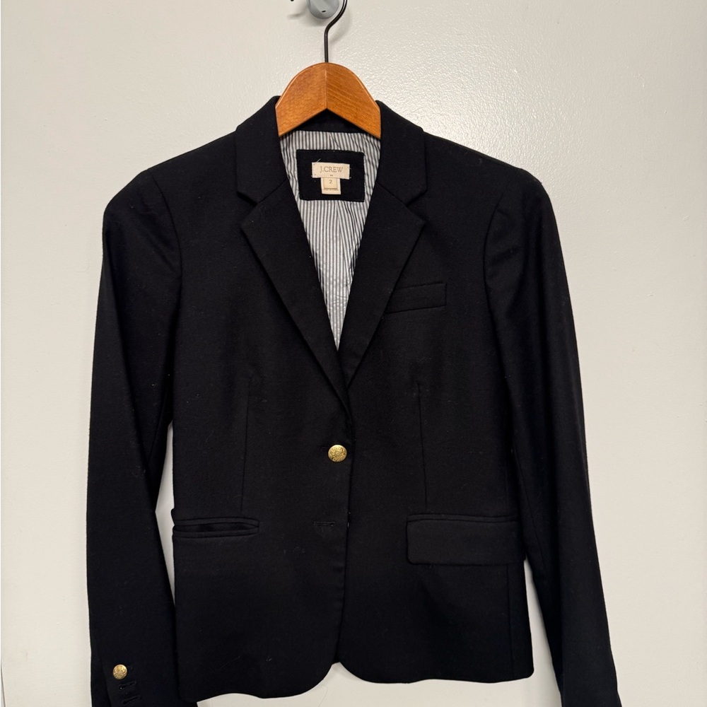 J. Crew Black Blazer with Gold Buttons